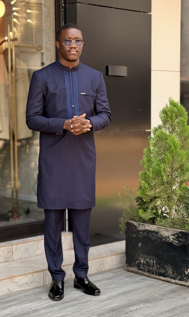Costume Africain Bleu Marine