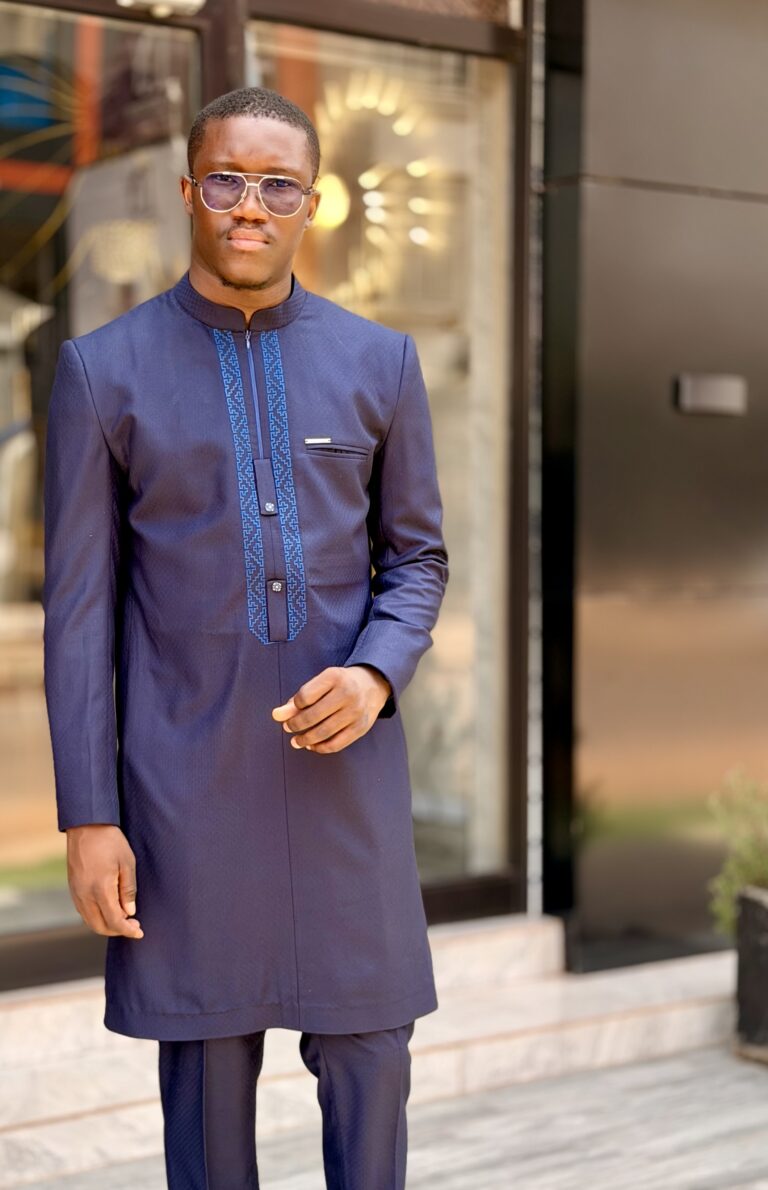 Costume Africain Bleu Marine