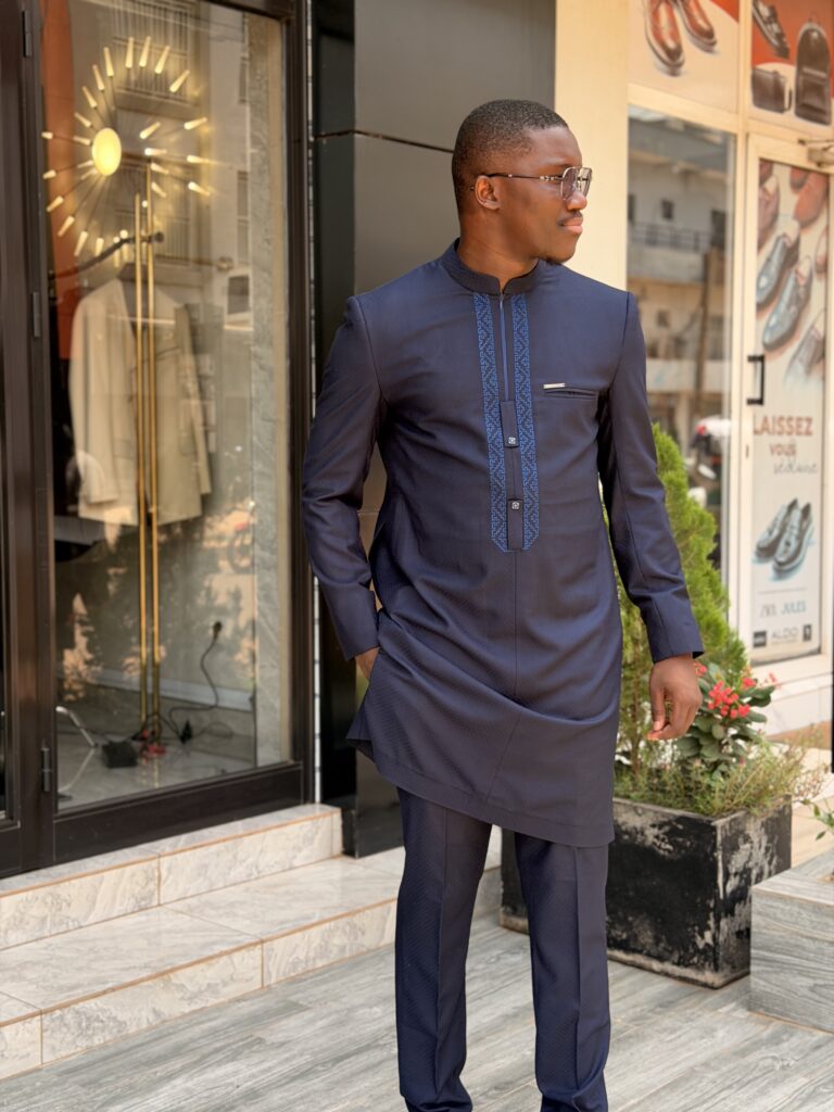 Costume Africain Bleu Marine