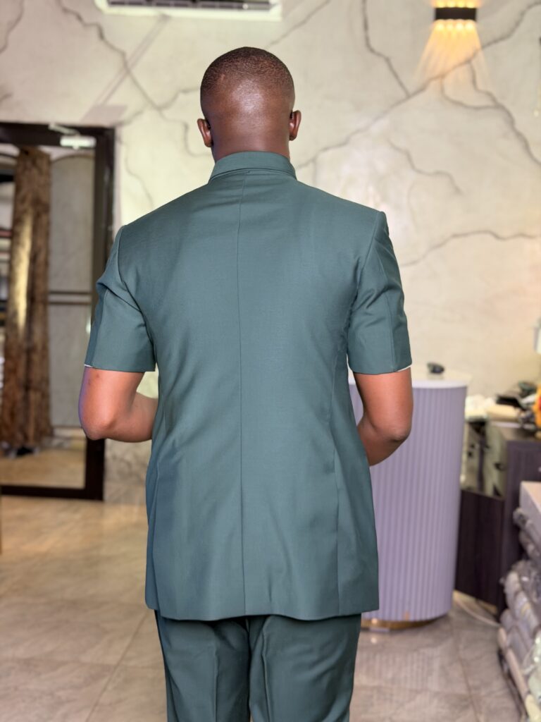 Costume Safari Vert Manche Courte