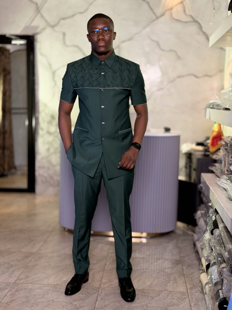 Costume Safari Vert Manche Courte